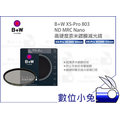 數位小兔【B+W XS-Pro 803 ND MRC Nano 高硬度鍍膜減光鏡】公司貨 超薄 濾鏡 60/62mm