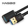 HAGiBiS海備思USB3.0公對母延長線1M(黑色)