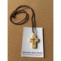 基督教禮品 以色列進口橄欖木 項鍊 掛飾 十字架經典系列 5501