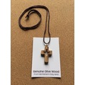 基督教禮品 以色列進口橄欖木 項鍊 掛飾 十字架經典系列 5504