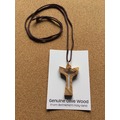 基督教禮品 以色列進口橄欖木 項鍊 掛飾 十字架經典系列 5507