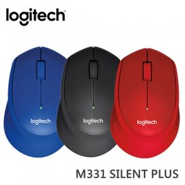 Logitech 羅技 M331 無線靜音滑鼠 藍色 黑色 紅色