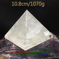 白水晶金字塔~底約10.8cm