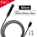 【Lightning轉3.5mm】FiiO i1 線控數位無損音樂解碼轉換器(80cm) 耳機轉接頭 適用 i7/i8/iX