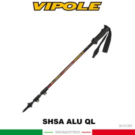 【VIPOLE 義大利 雙快調油壓避震登山杖《紅》】S-1303/手杖/爬山/健行杖