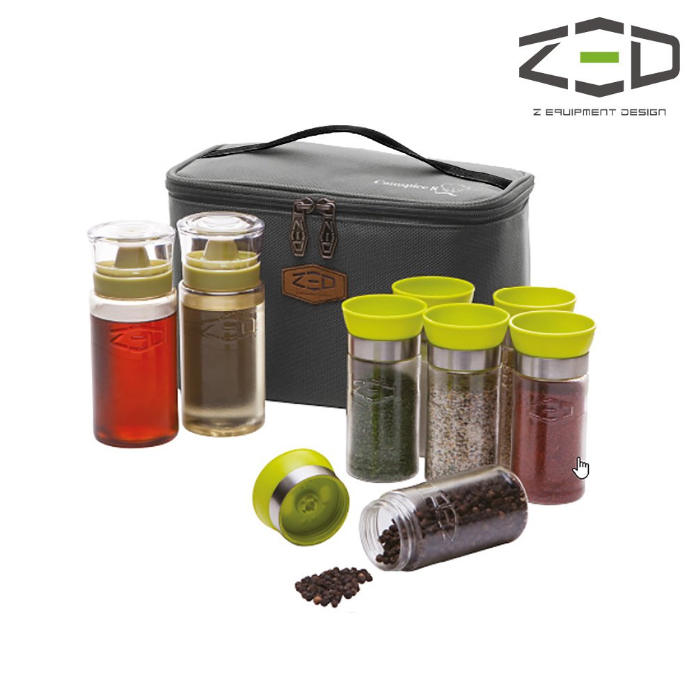 ZED 調味罐收納盒組 ZBACC0101 / 城市綠洲 (調味罐、儲油罐、露營、廚房用品