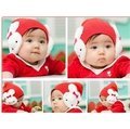 韓版小兔子寶寶護耳帽 嬰幼兒卡通帽 防風帽 包頭帽 保暖帽