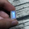 SL I13 方形 藍 彩暈月光石 裸石 moonstone 天然 能量寶石 水晶 墜子 墜飾