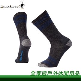 【全家遊戶外】㊣ SmartWool 美國 中級減震型徒步中長襪 碳黑色 SW001126003/美麗諾羊毛