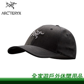 【全家遊戶外】㊣ ArcTeryx 加拿大 Logo棒球帽 黑 ARC7978 /鴨舌帽 卡車帽 網帽 休閒 運動 遮陽帽 UV UA
