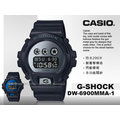 CASIO 卡西歐 手錶專賣店 國隆 G-SHOCK DW-6900MMA-1 炫目電子男錶 樹脂錶帶 銀色鏡面錶盤