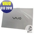 【Ezstick】VAIO S13 2018 二代透氣機身保護貼(含上蓋貼、鍵盤週圍貼、底部貼)DIY 包膜