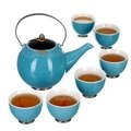 「宇煌百貨」象圓功夫茶具套裝 1茶壺6茶杯 提梁壺陶瓷茶具套裝歐式
