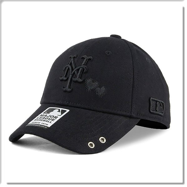 【ANGEL NEW ERA 】 MLB Old Fashioned Cap 大都會 NY 黑 老帽 愛心 人字布