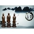 「宇煌百貨」精品純銅佛像擺飾西方三聖佛像工藝品擺設佛教家居裝飾品擺設