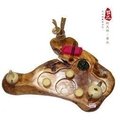 「宇煌百貨」整塊樟木根雕 茶盤手工雕刻茶海茶船茶具 天然實木72*47CM