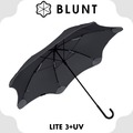 【BLUNT 紐西蘭 CLASSIC+UV 抗強風勾勾傘《時尚黑》】BLL-04/美人傘/自動傘/晴雨傘/雨傘/防風傘/防曬傘