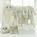 嬰兒衣服純棉春夏新生兒禮盒套裝0-3個月滿月寶寶彩棉母嬰用品(1360元)