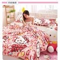 Hello Kitty法蘭絨毛毯冬季午睡蓋毯加厚保暖珊瑚絨毯子兒童單人雙人床單被子(770元)