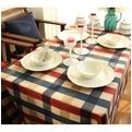 歐式古典帆布布藝餐桌布速賣通熱銷咖啡色格子家居布藝蓋巾(560元)
