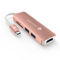 【NOVOO】5in1 Type-C USB HUB(五合一Type-C多功能集線器 )(USB-C HUB/讀卡機)| JDingAura杰鼎奧拉