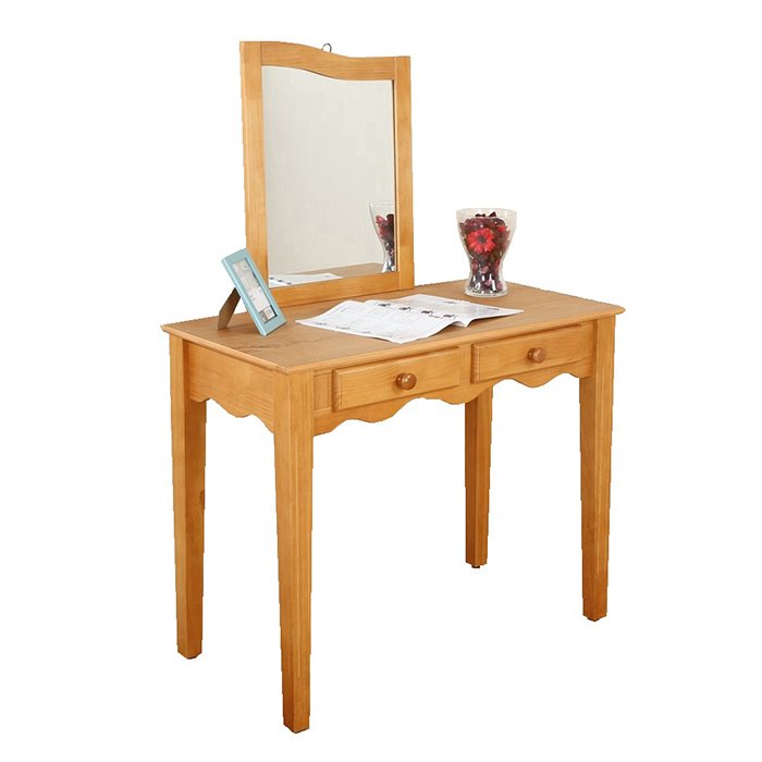 《DFhouse》貝茲-古典化妝桌 書桌 化妝台 書桌椅 寢室 臥房 旅館椅 松木 實木 古典