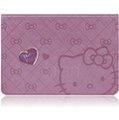 GOMO三麗鷗授權 Hello Kitty Apple IPad mini 2 IPadmini2 Retina 32GB 側掀側翻可立式皮套 保護殼 保護套 寵愛紫