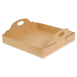 《荷包袋》8吋乳酪蛋糕盒-提把型內襯(牛皮)【10入/包】