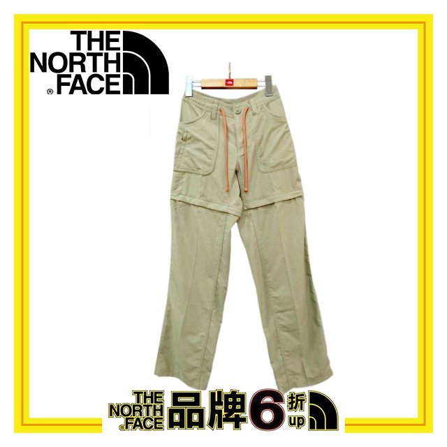 【The North Face 女 快乾兩截褲《灰棕》】CFT9/長褲/短褲/休閒/戶外