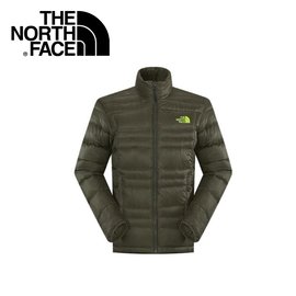 【The North Face 男 800 fill 羽絨外套《黑墨綠》】CKZ2/保暖/戶外/登山/賞雪