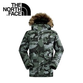 【The North Face 男 HV 550 fill 羽絨外套《褐灰綠迷彩》】CA5M/防水/透氣/保暖/戶外/賞雪