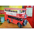 ZAKKA☆手工鐵製 鐵皮工藝 經典英倫紅色雙層巴士 BUS公車 擺飾 模型 店面裝飾 拍攝道具