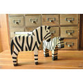 zakka 精品 Vintage 非洲動物木雕 手作彩繪黑白條紋斑馬 ZOO 家居擺飾 木製品裝飾