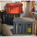 zakka 酷雜貨 仿軍事金屬 長型仿武器彈藥箱造型收納木箱 單格收納箱 仿舊質感 木櫃 箱 櫃