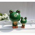 ZAKKA☆精品 北歐木雕彩繪 綠色大頭蛙擺飾 青蛙木雕 店面裝飾 木製品 (大蛙) C1447