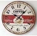 zakka雜貨 Vintage歐式鄉村風 仿舊美式工業LOFT COFFEE咖啡杯圖案掛鐘 造型鐘 民宿咖啡廳餐廳擺飾