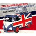 ZAKKA雜貨 手工鐵製鐵件工藝品 鐵皮金屬模型 復古經典英倫麵包車巴士BUS胖卡休旅車 手繪英國國旗 電影拍攝道具裝飾