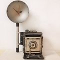 zakka 精品雜貨 懷舊復古 手工鐵製 經典老相機時鐘 模型 攝相機 擺飾 鐵皮玩具 店面裝飾 拍攝道具