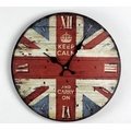 zakka雜貨 Vintage英倫風 仿舊美式酒吧工業風LOFT 皇冠LONDON英國國旗掛鐘 壁鐘 時鐘 圓鐘 造型鐘