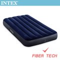 【INTEX】經典單人加大(新款FIBER TECH)充氣床墊-寬99cm 15010031(64757)