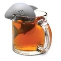 折 鯊魚造型硅膠茶葉工具矽膠泡茶器茶包創意茶漏過濾器茶葉濾茶器茶匙耐熱茶漏工具