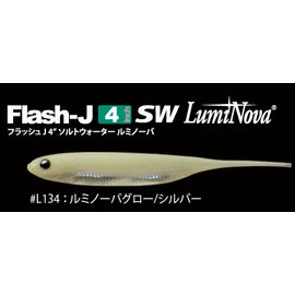 ◎百有釣具◎日本FishArrow 夜光假餌 (Flash-J 4″ SW LumiNova) 4吋 顏色隨機出貨