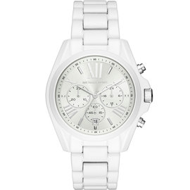 Michael Kors 羅馬假期三眼計時腕錶(MK6585)白/43mm