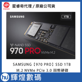 SAMSUNG SSD 1TB 970 PRO【MZ-V7P1T0BW】M.2 PCIe 3.0 NVMe 固態硬碟