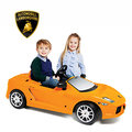 LAMBORGHINI藍寶堅尼 橘色 兒童電動車12V(原車縮小比例) 電動車|兒童電動車推薦|兒童車【免運費】
