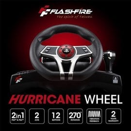 FlashFire ES500R 颶風之翼 PS4/PS3賽車方向盤
