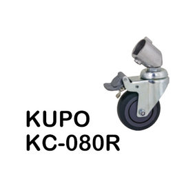 河馬屋 KUPO KC-080R 輪組 支援管徑22mm 一組三個帶刹車