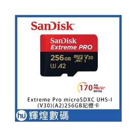 SanDisk ExtremePRO microSDXC UHS-I(V30)(A2) 256GB 記憶卡(公司貨)