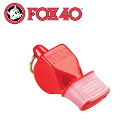 【Fox 40 軟膠口哨子Fox 40 classic《紅色》】9603-0108/高音哨/求生哨/訓練哨