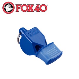 【Fox 40 軟膠口哨子Fox 40 classic《藍色》】9603-0508/高音哨/求生哨/訓練哨